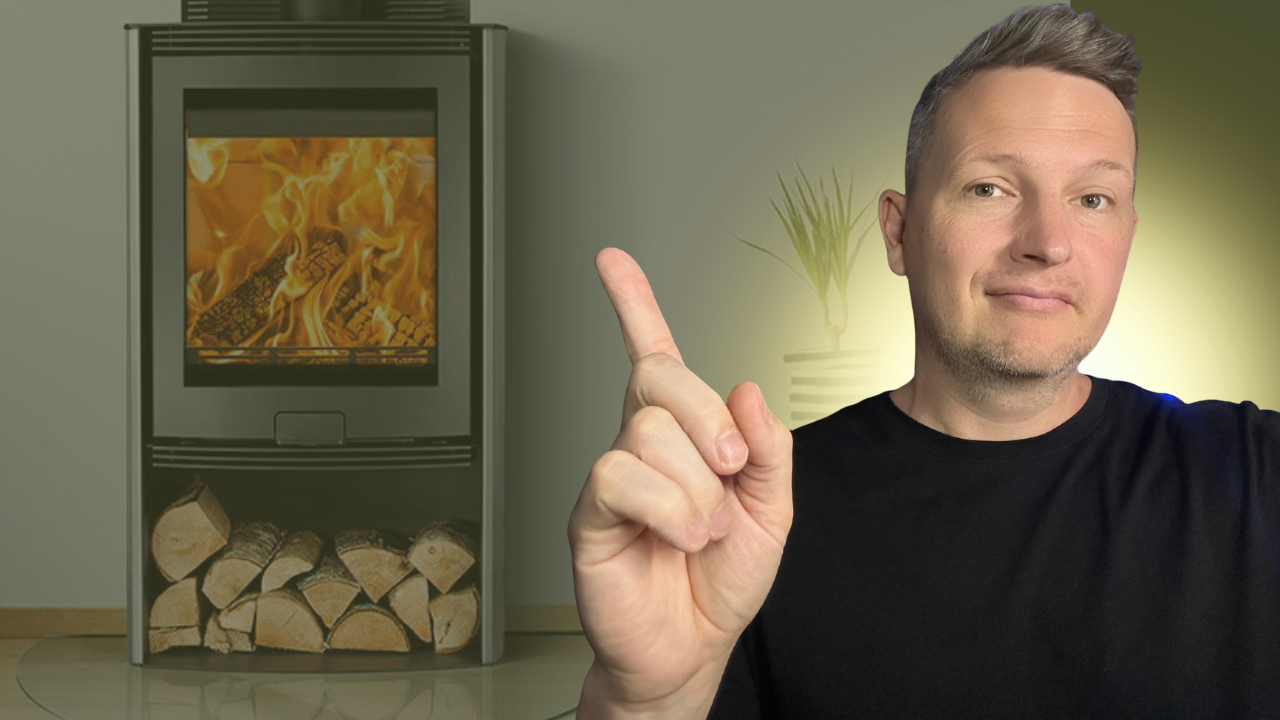 Doug and log burner
