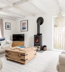 log burner in sandbanks